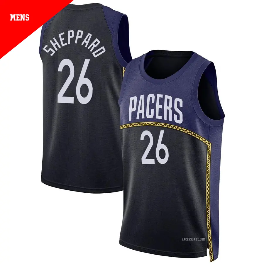 ＃26 Men's Ben Sheppard Indiana Pacers 2022/23 Swingman Blue City Edition Jersey