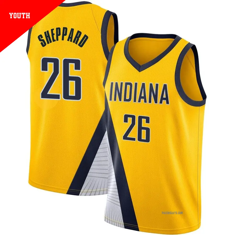 ＃26 Youth Ben Sheppard Indiana Pacers 2019/20 Swingman Yellow JerseyStatement Edition